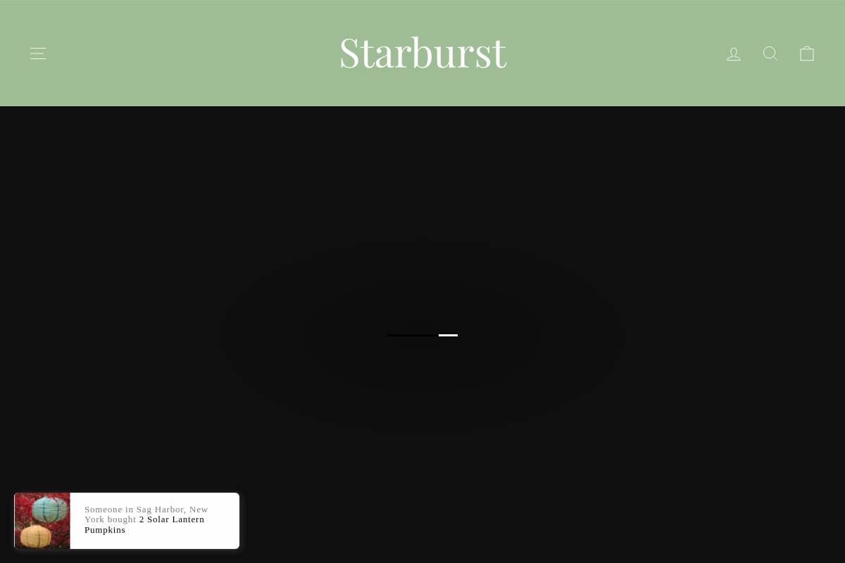 starburstlights.com homepage screenshot