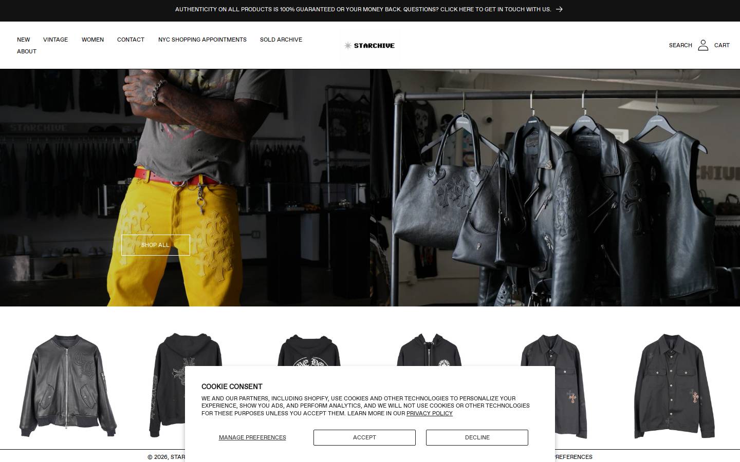 starchive.la homepage screenshot