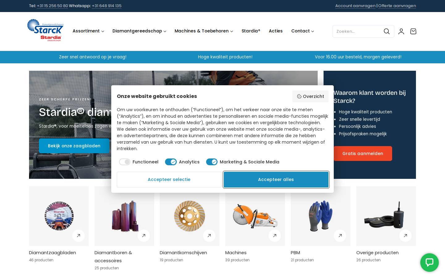 starckdiamant.nl homepage screenshot