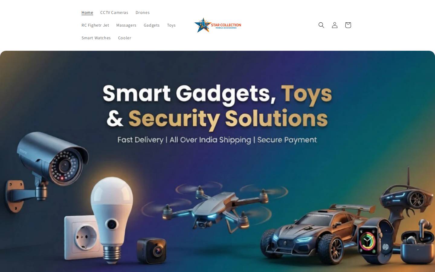starcollectionshop.com homepage screenshot