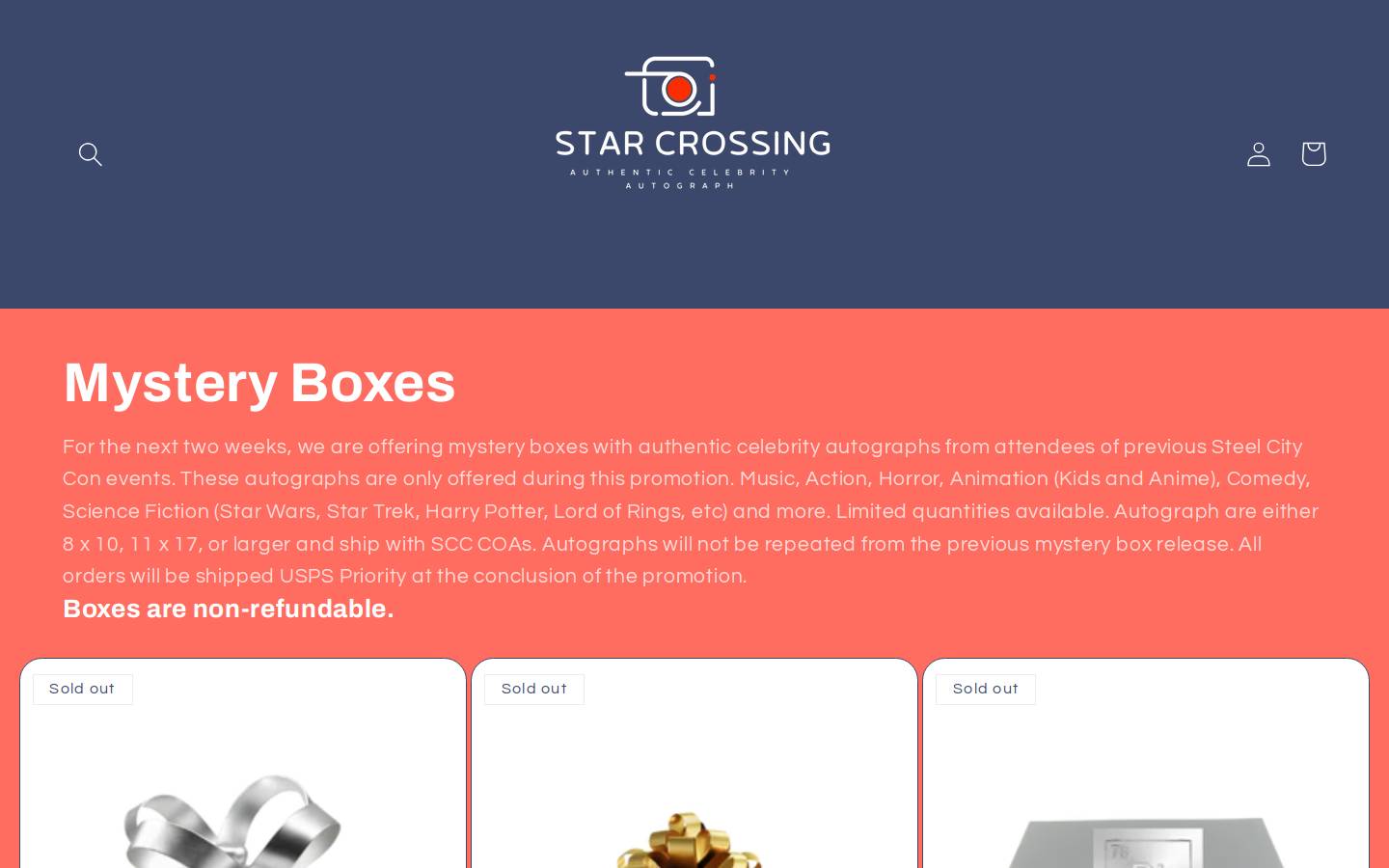 starcrossing.net homepage screenshot