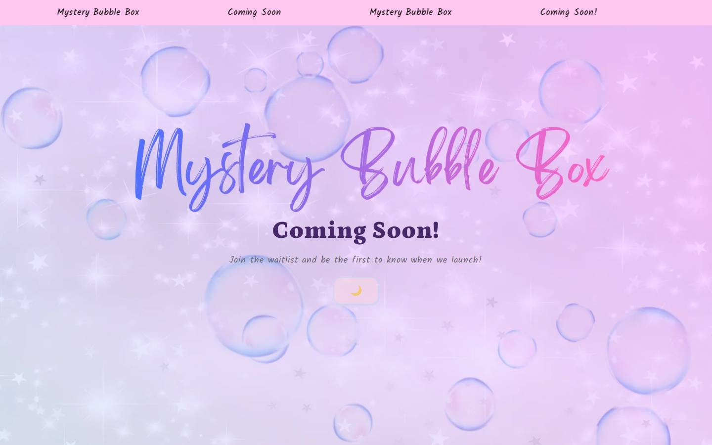 stardustbubbles.com homepage screenshot