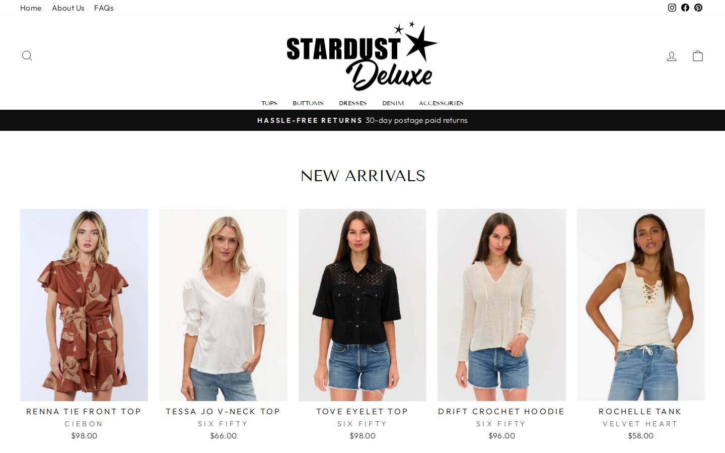 stardustdeluxe.com homepage screenshot