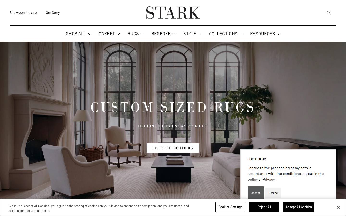 starkcarpet.co.uk homepage screenshot