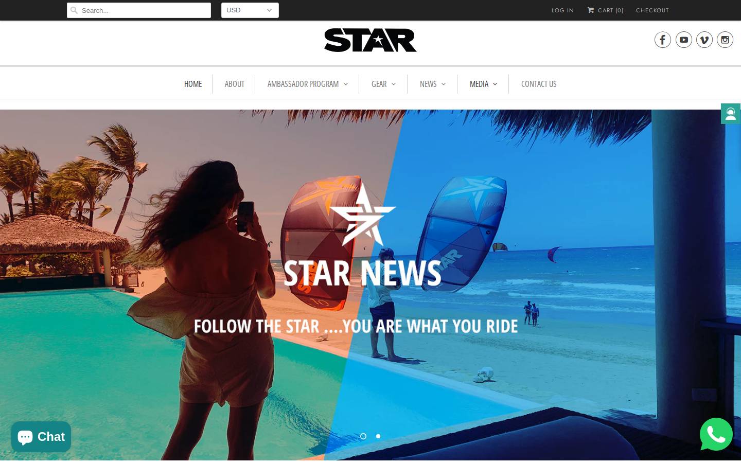 starkites.com homepage screenshot