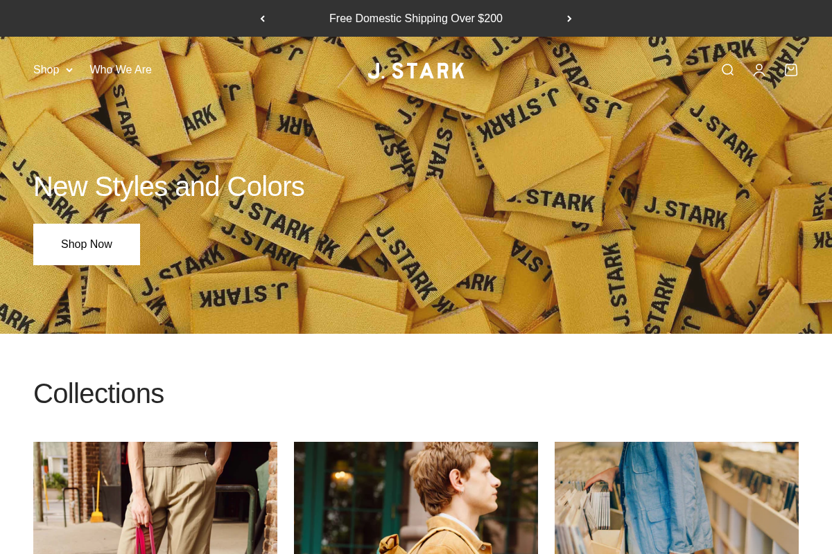 J. Stark homepage screenshot