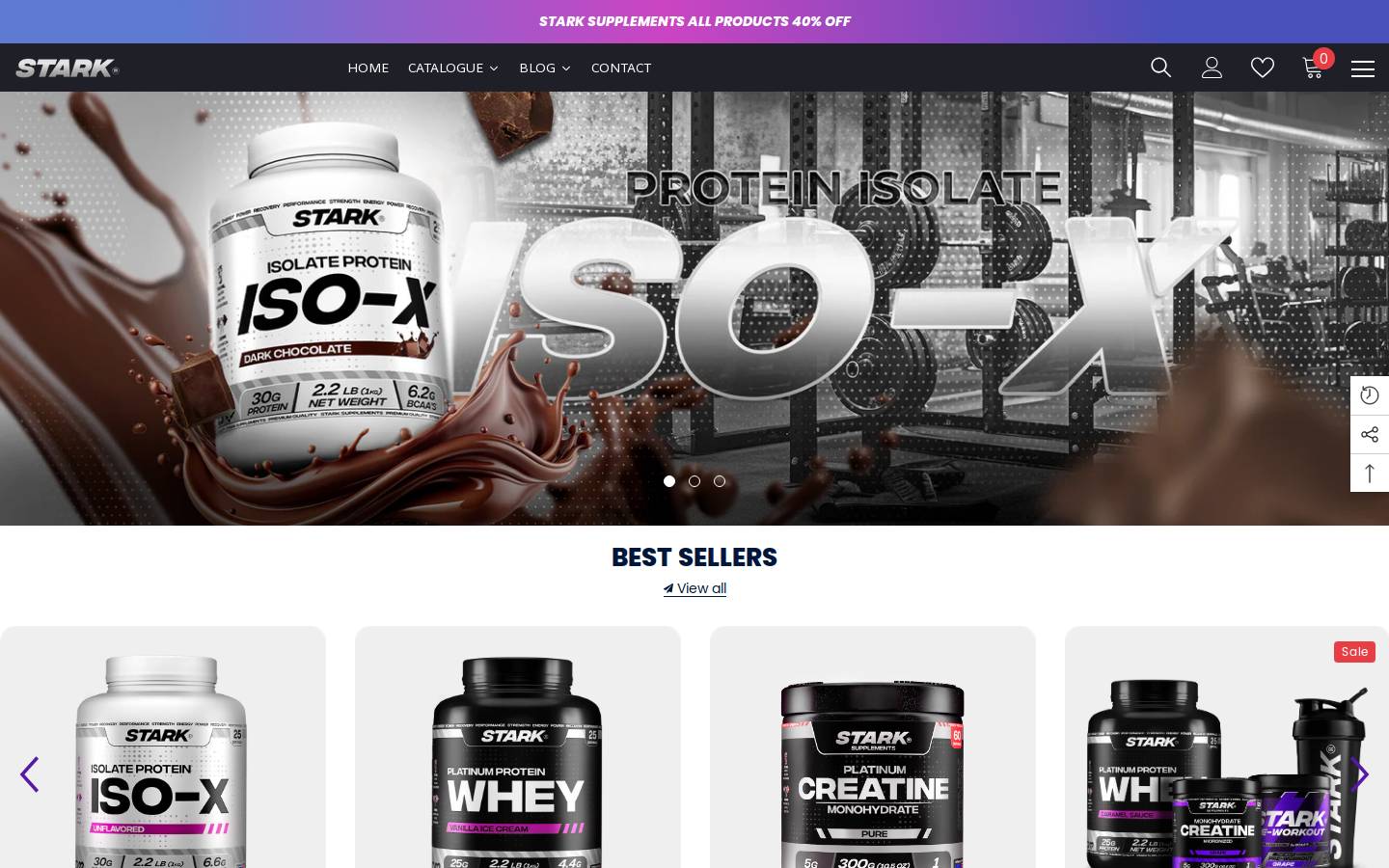 starksupplements.com homepage screenshot