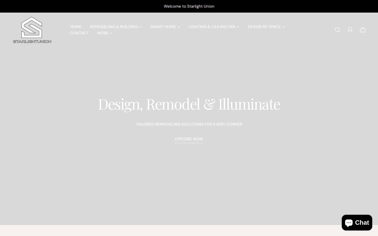 starlight-union.com homepage screenshot