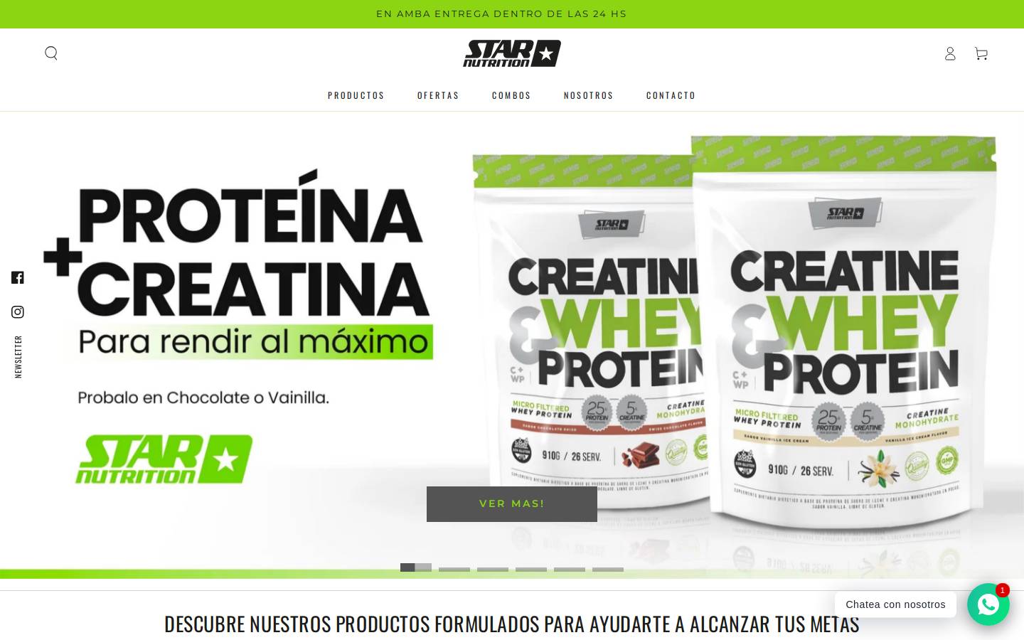 starnutrition.com.ar homepage screenshot