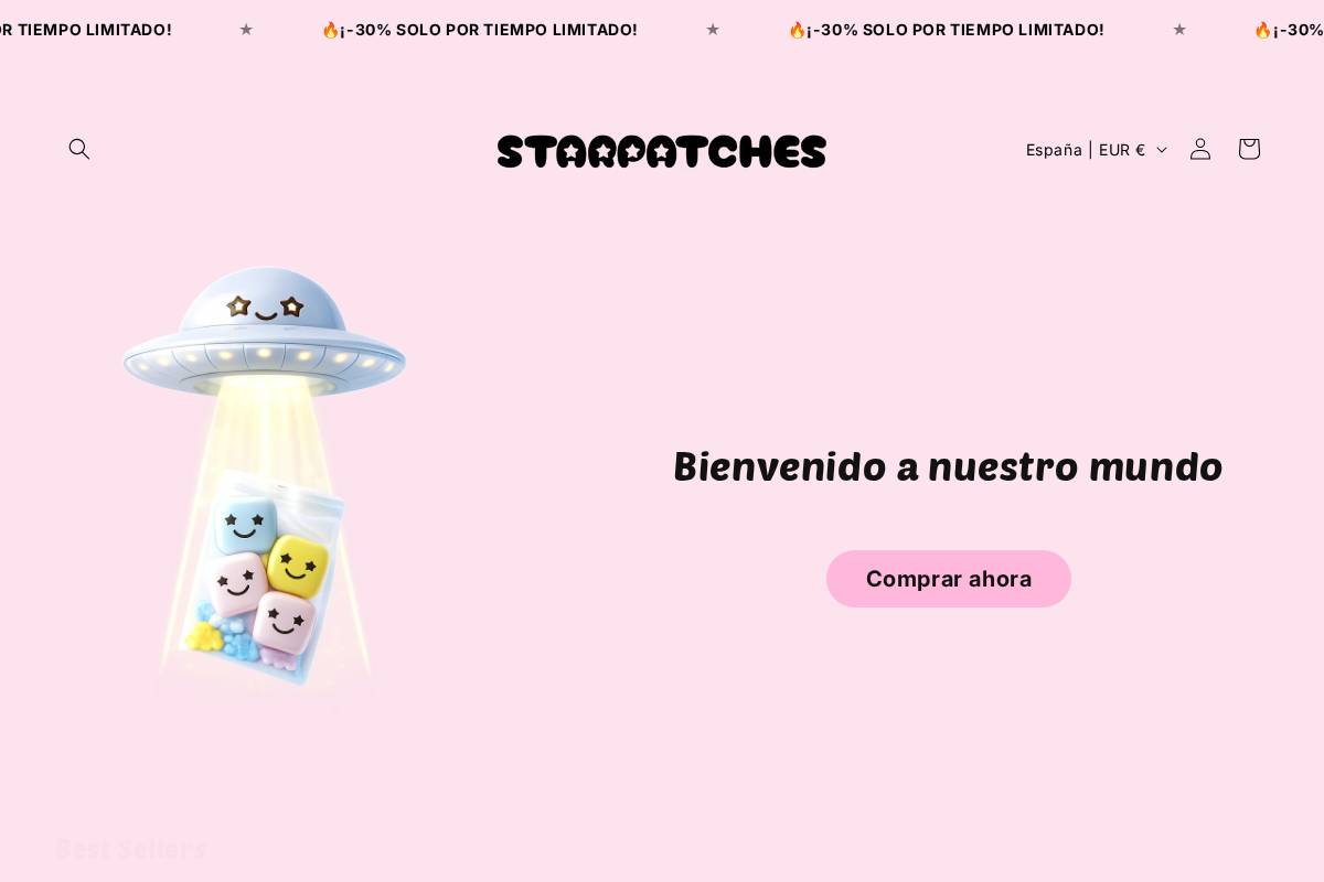 starpatchesshop.com homepage screenshot