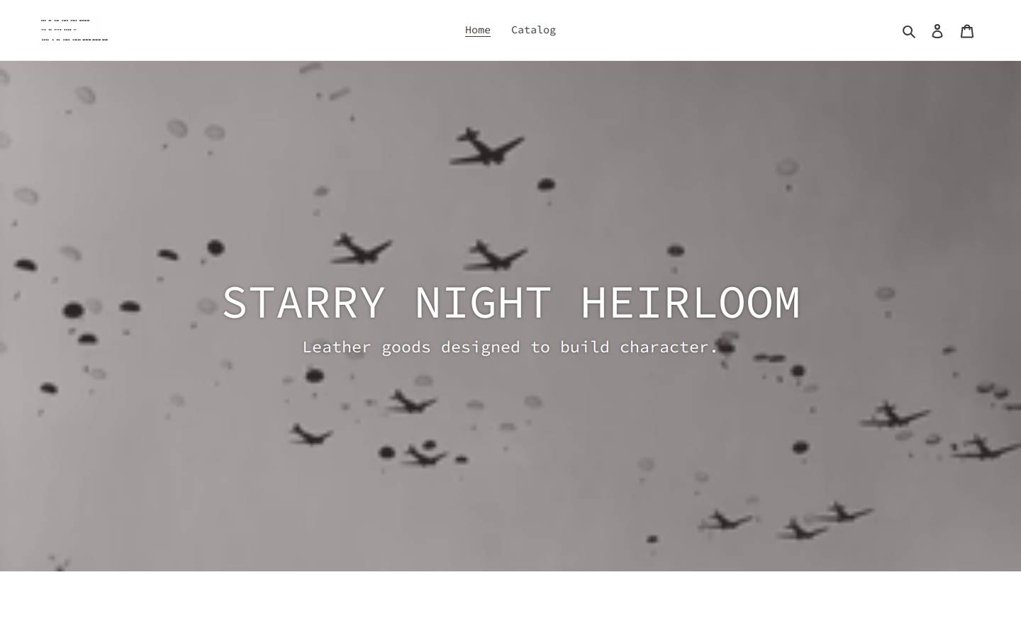 starrynightheirloom.com homepage screenshot