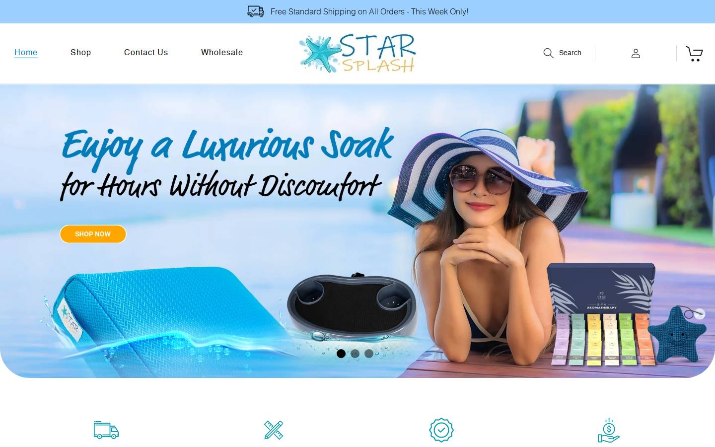 starsplash.co homepage screenshot