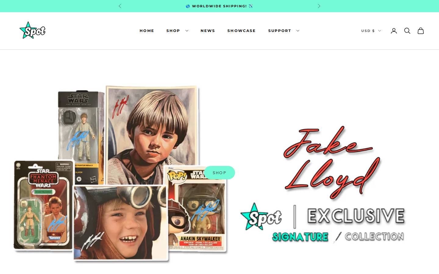 StarSpot Signings homepage screenshot