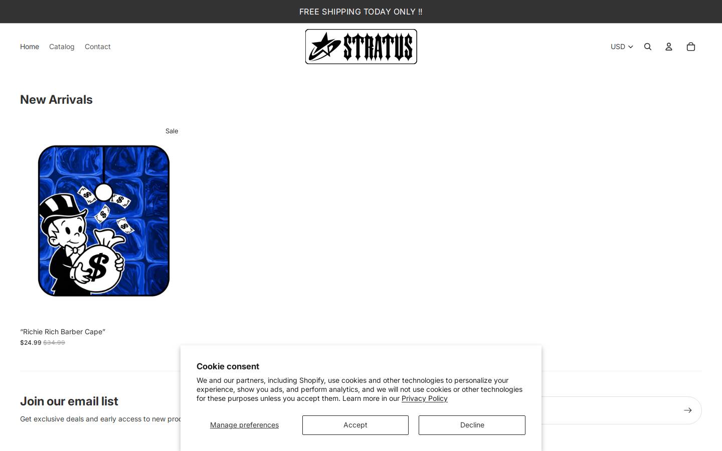 starstratus.com homepage screenshot