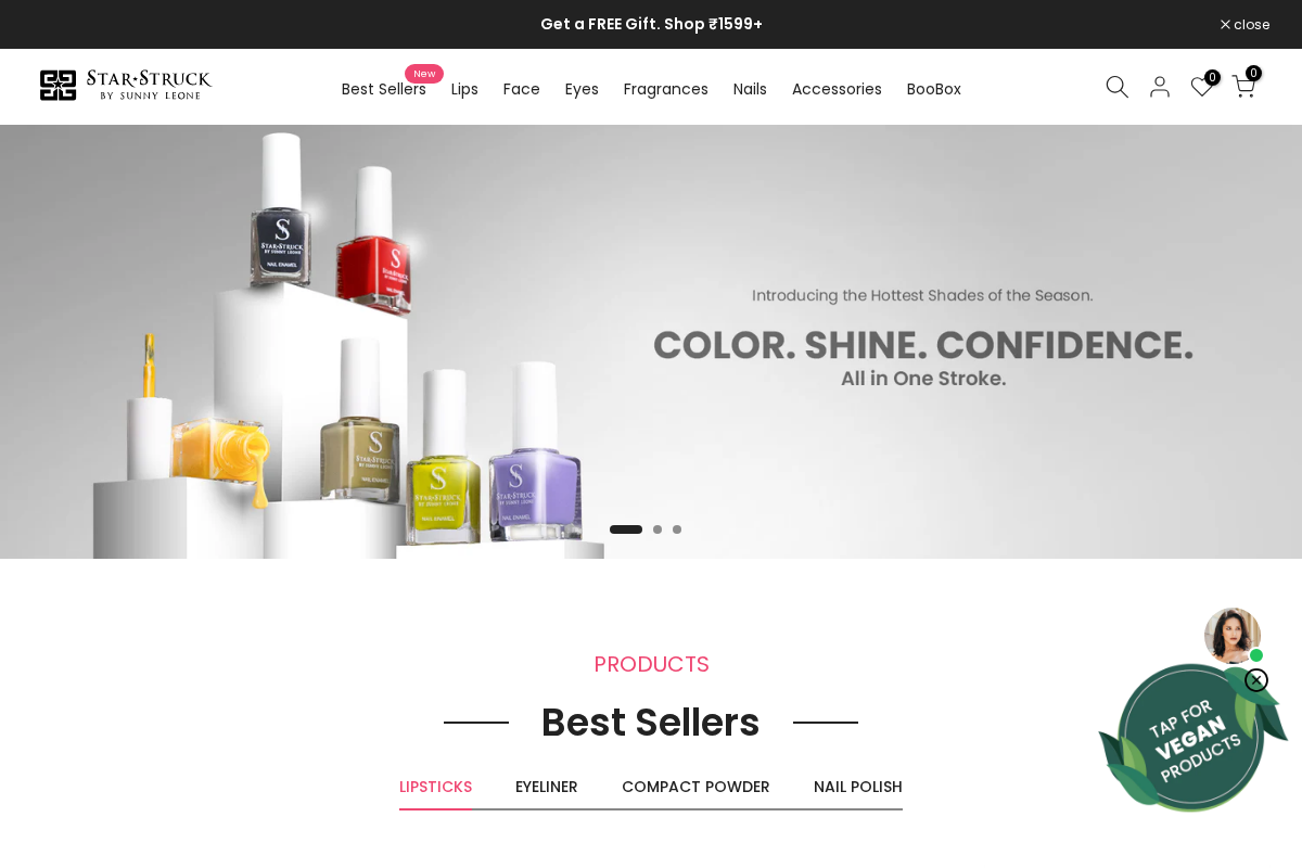 Star Struck by Sunny Leone homepage screenshot