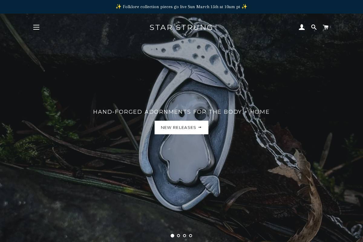 starstrung.com homepage screenshot