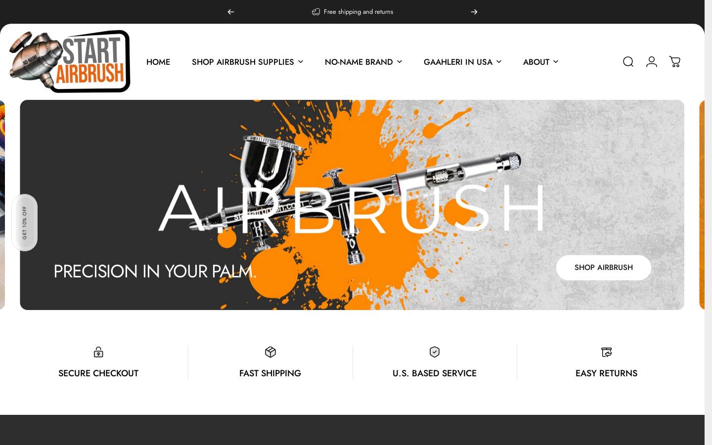 startairbrush.com homepage screenshot