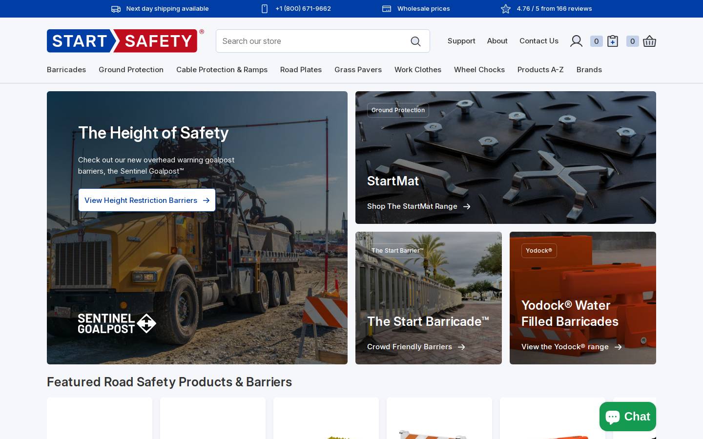 Start Safety US homepage screenshot