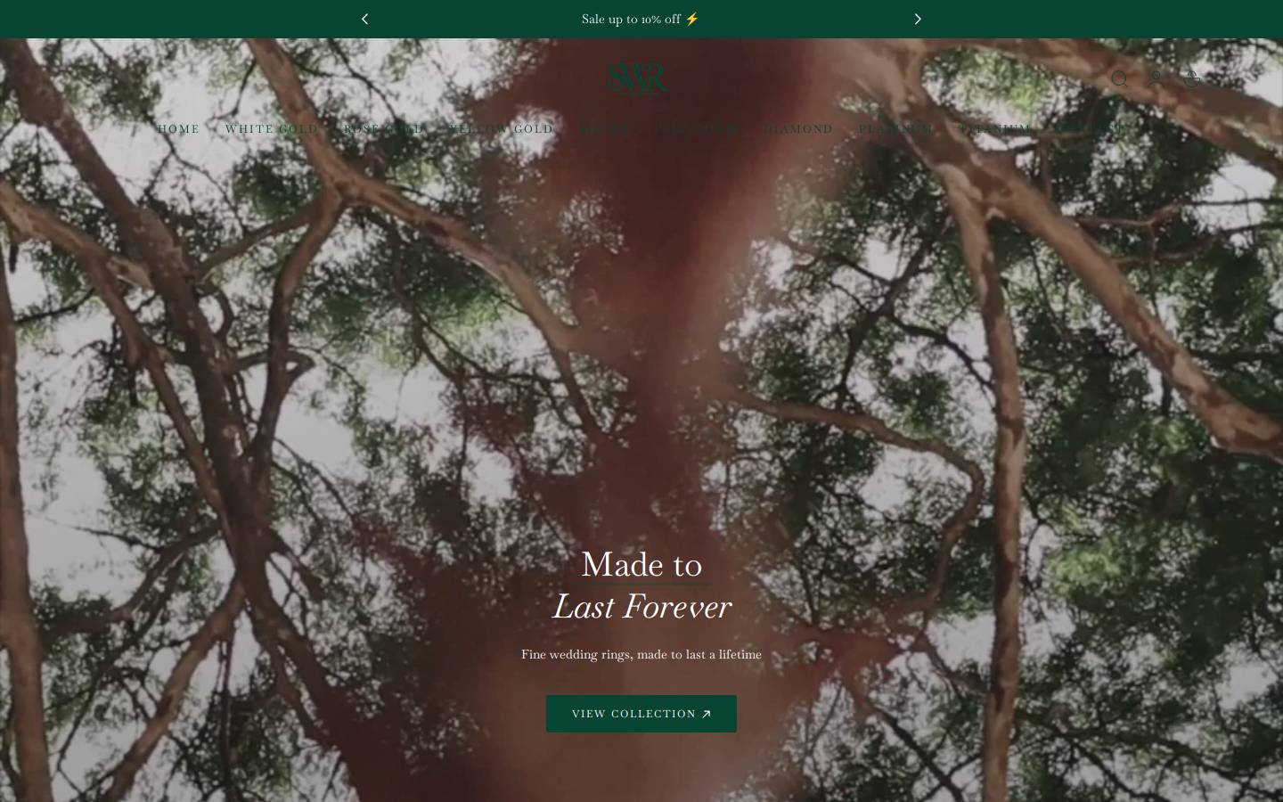 Star Wedding Rings homepage screenshot