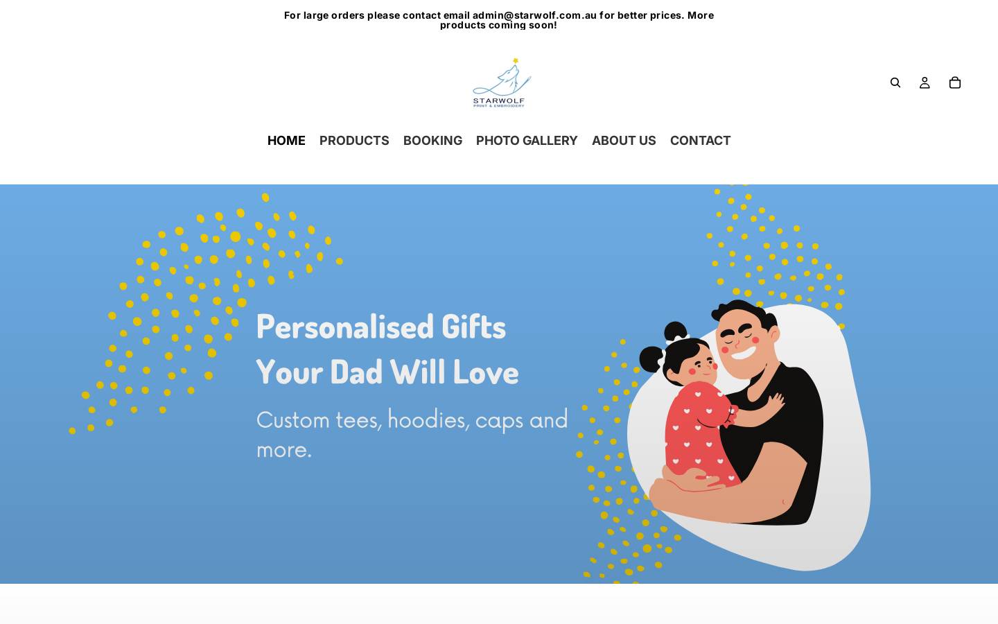 starwolf.com.au homepage screenshot