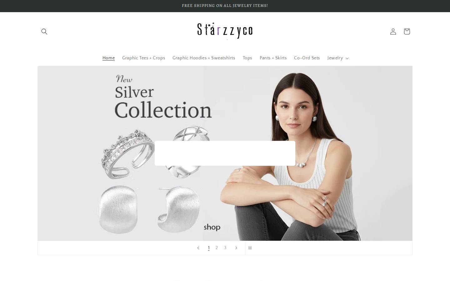 starzzyco.com homepage screenshot