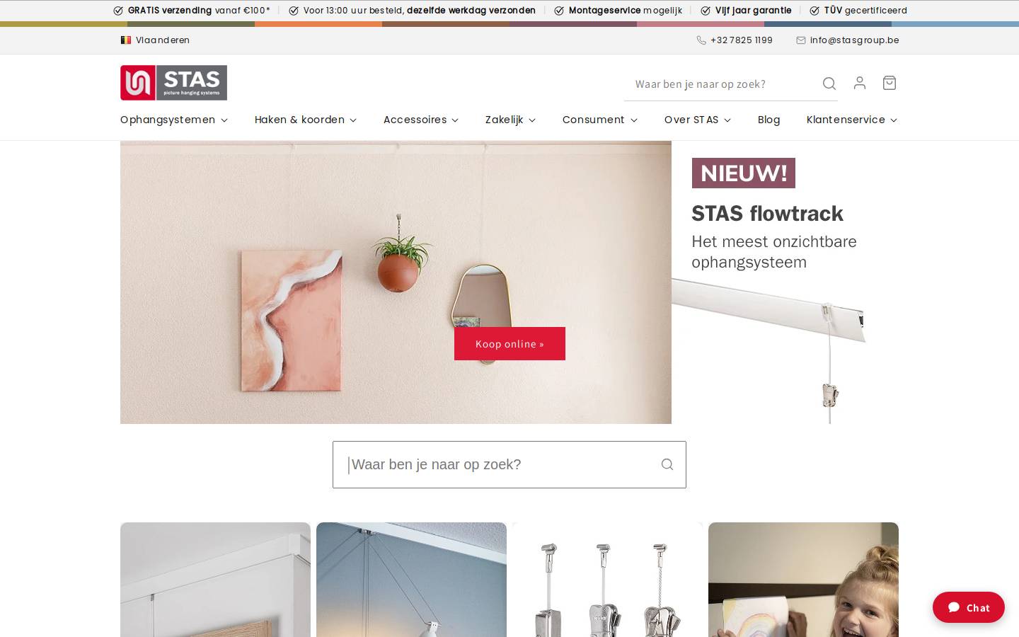stasgroup.be homepage screenshot