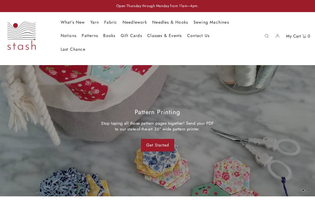 Stash homepage screenshot