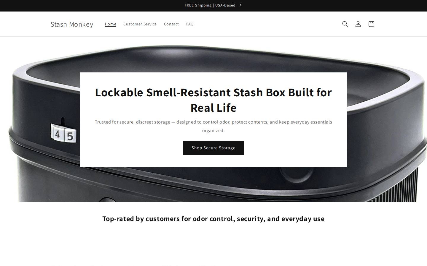 stashmonkey.com homepage screenshot