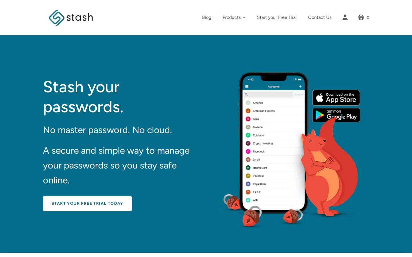 stashpass.co homepage screenshot