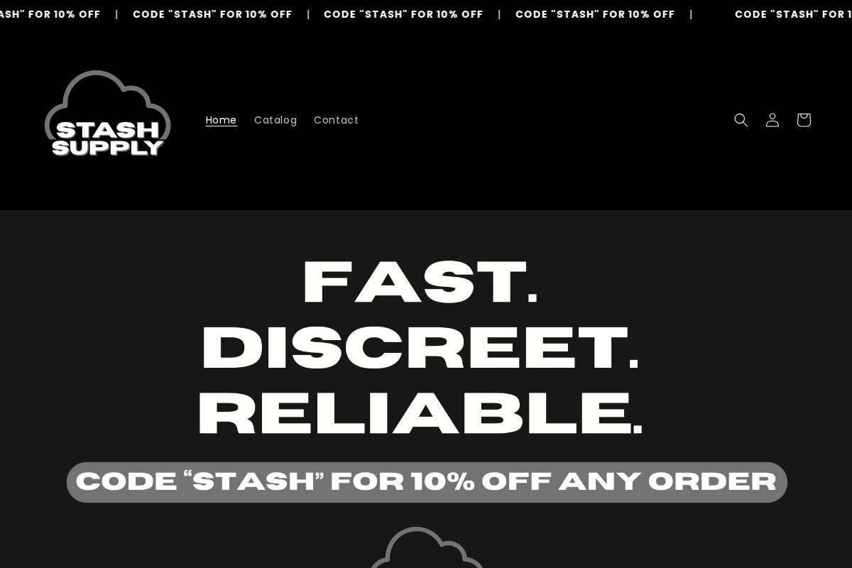 Stashsupply homepage screenshot