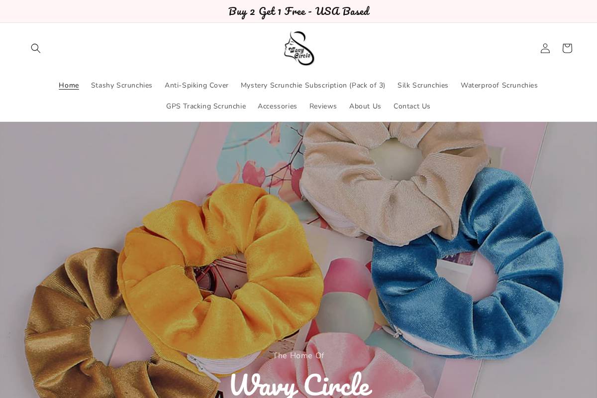 Wavy Circle homepage screenshot