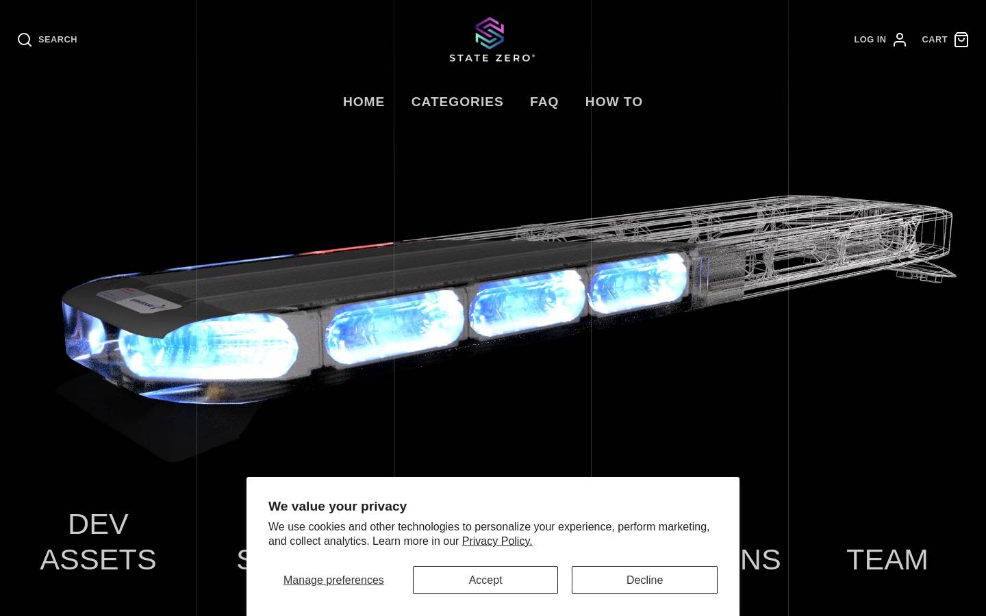 state-zero.com homepage screenshot