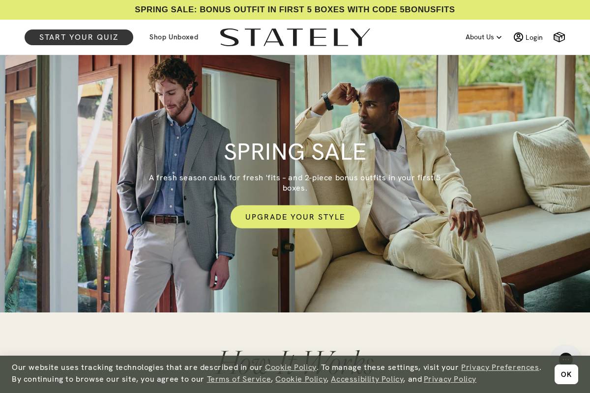 Stately homepage screenshot