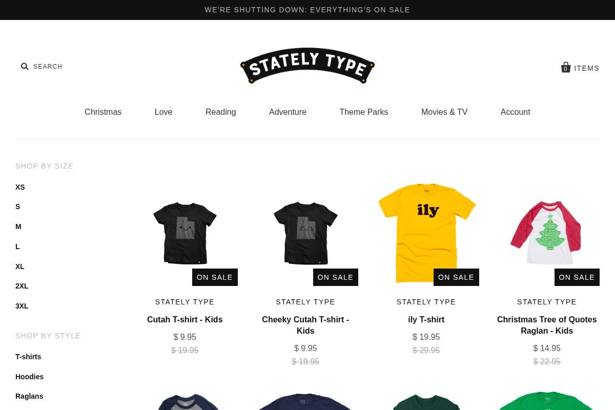 statelytype.com homepage screenshot