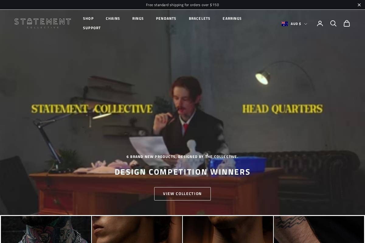 Statement Collective homepage screenshot