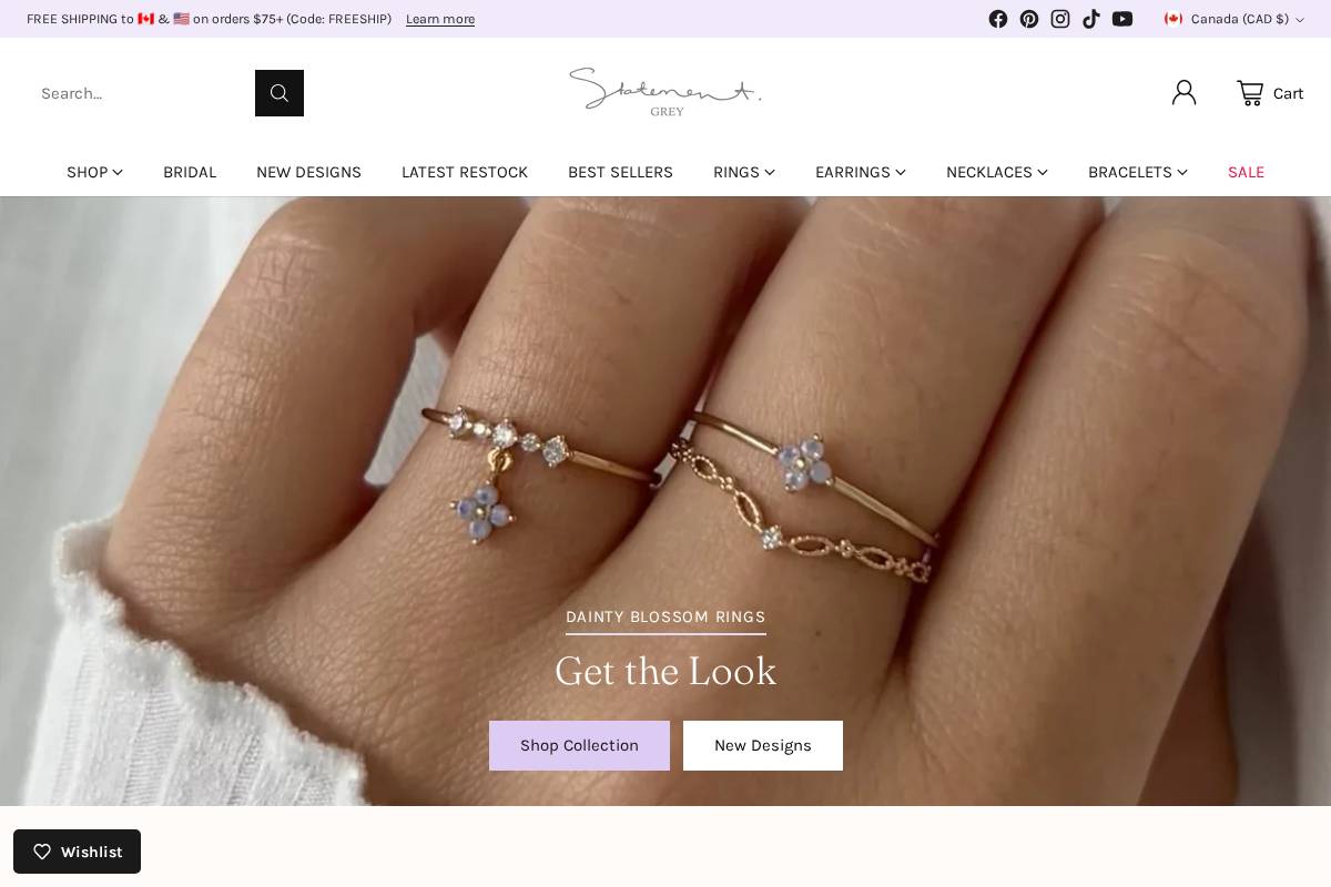 statementgrey.com homepage screenshot
