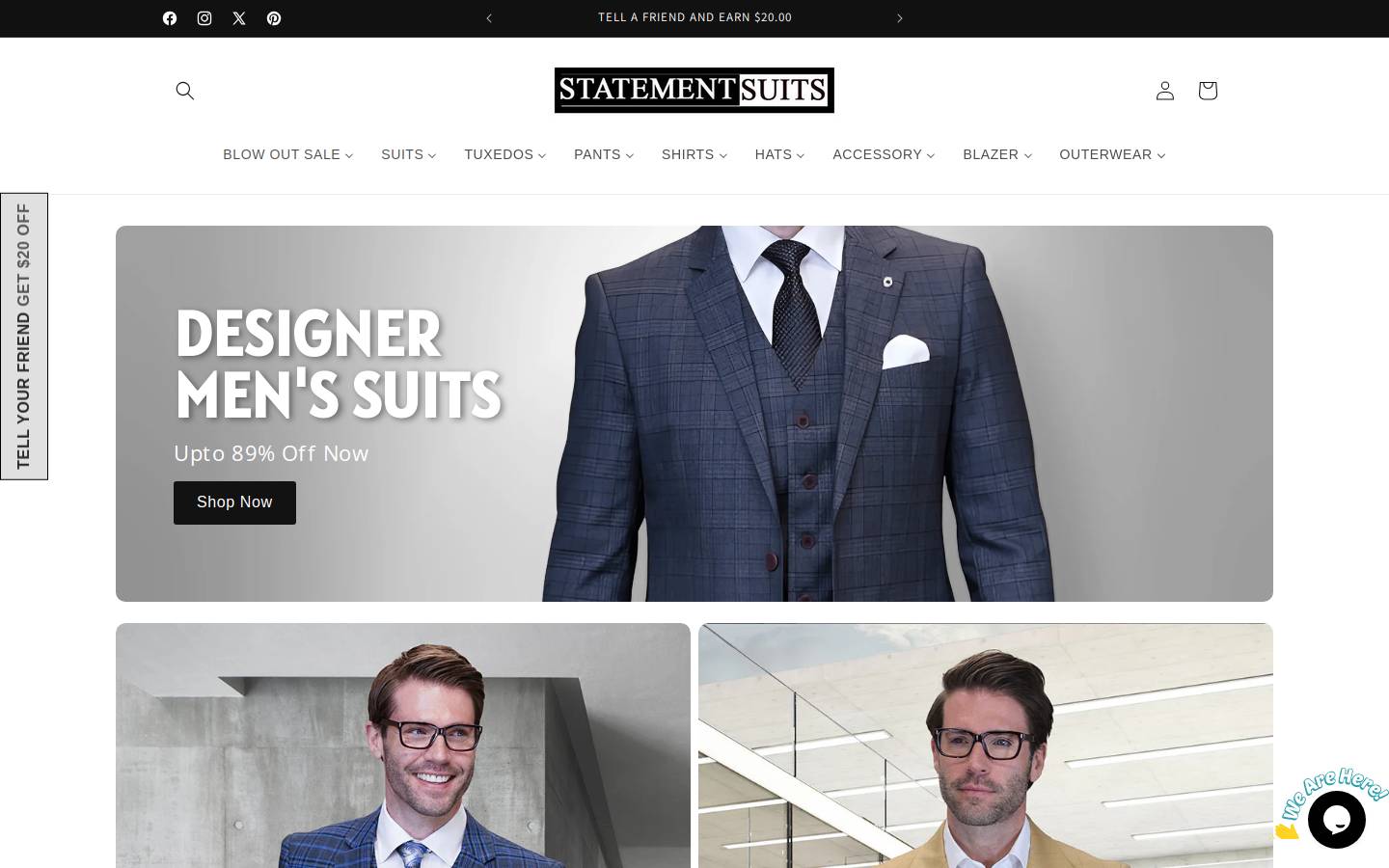 statementsuit.com homepage screenshot
