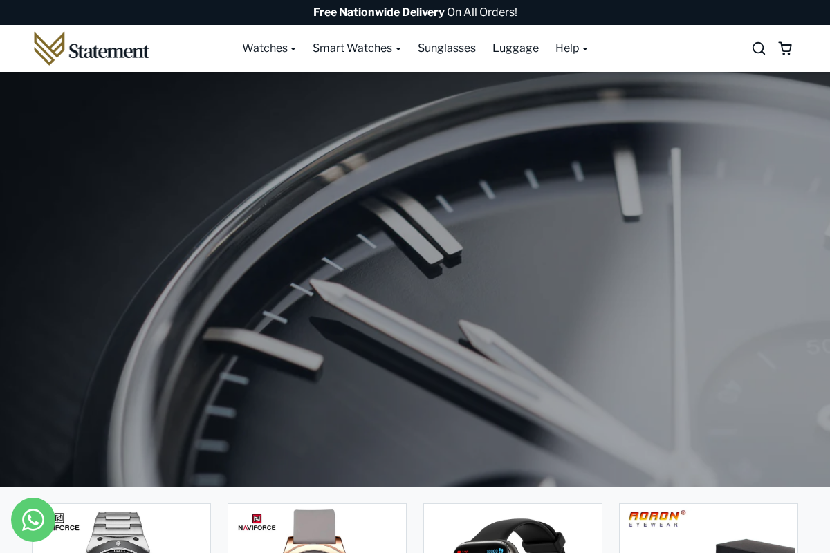 Statement Watches homepage screenshot
