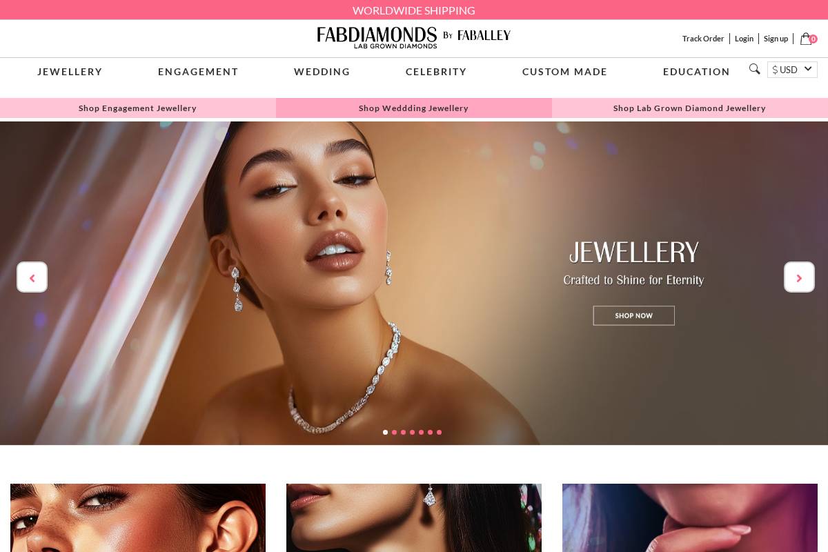 static.faballey.com homepage screenshot