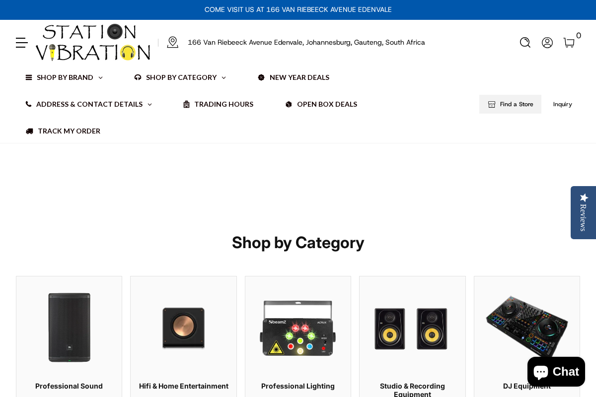 Station Vibration homepage screenshot