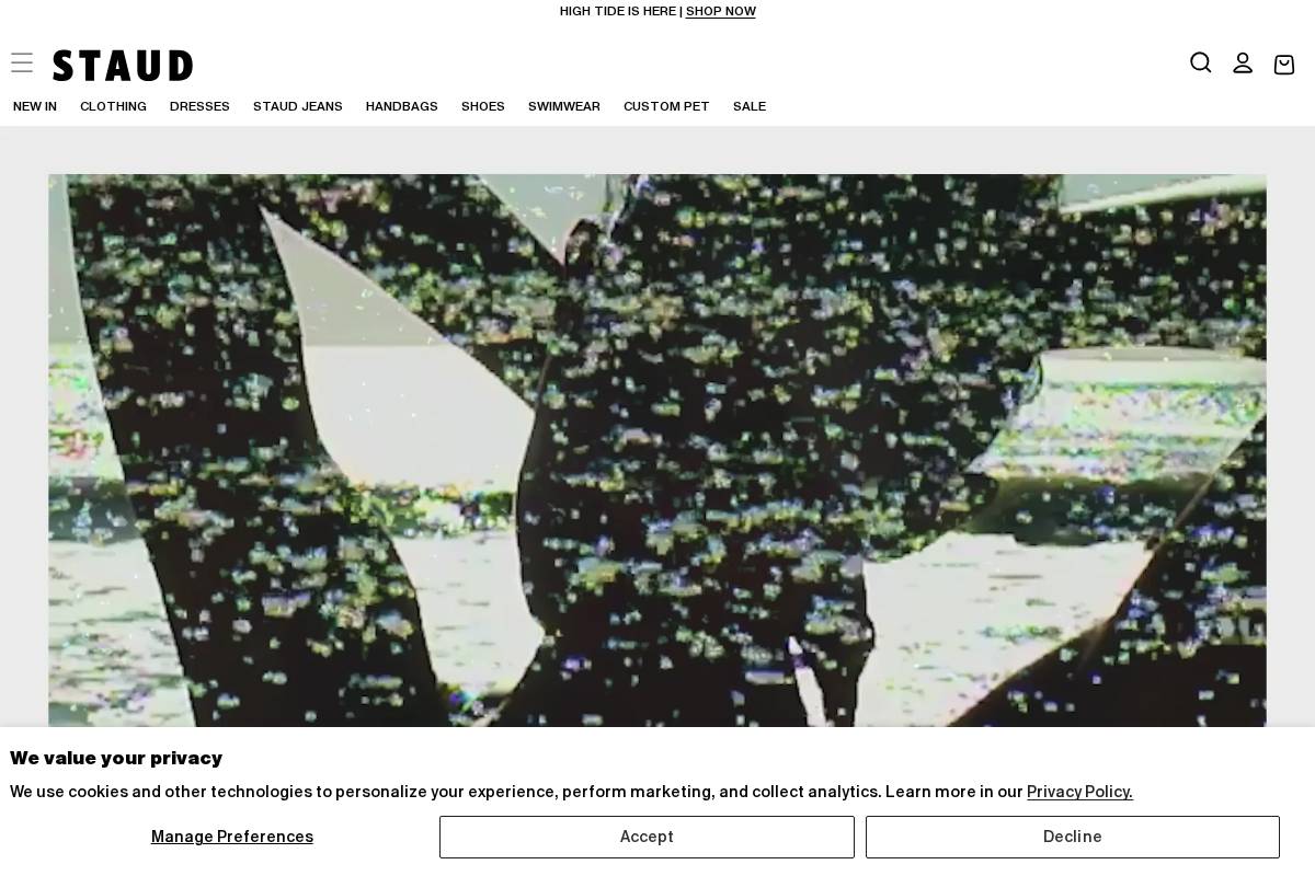 STAUD homepage screenshot