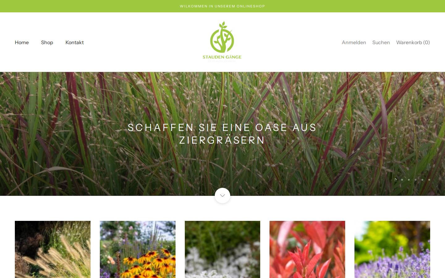 stauden-gaenge.shop homepage screenshot