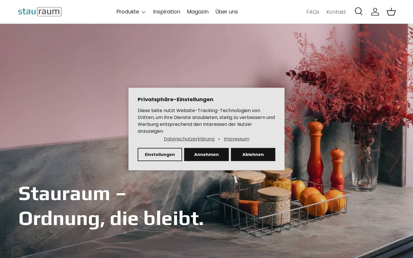 stauraum-shop.de homepage screenshot
