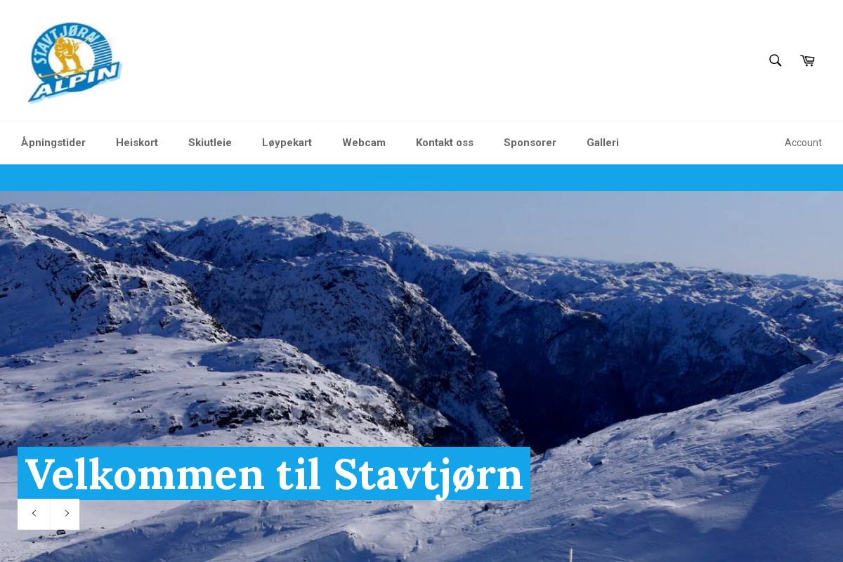 stavtjornalpin.no homepage screenshot