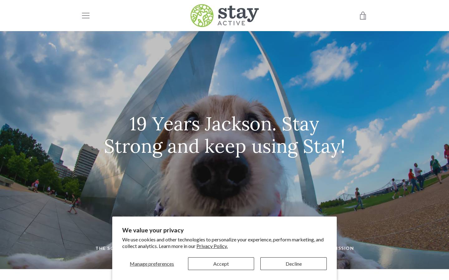 stayactivepet.com homepage screenshot