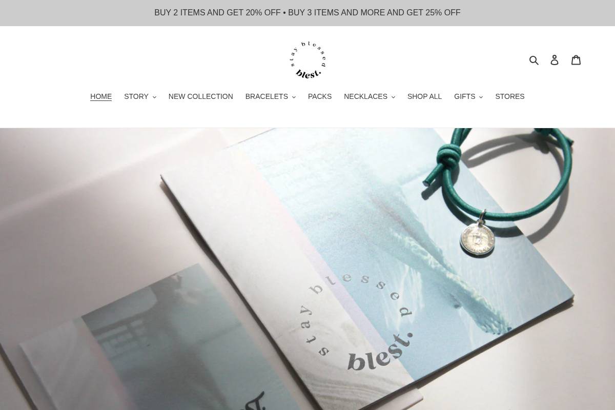 stayblest.com homepage screenshot