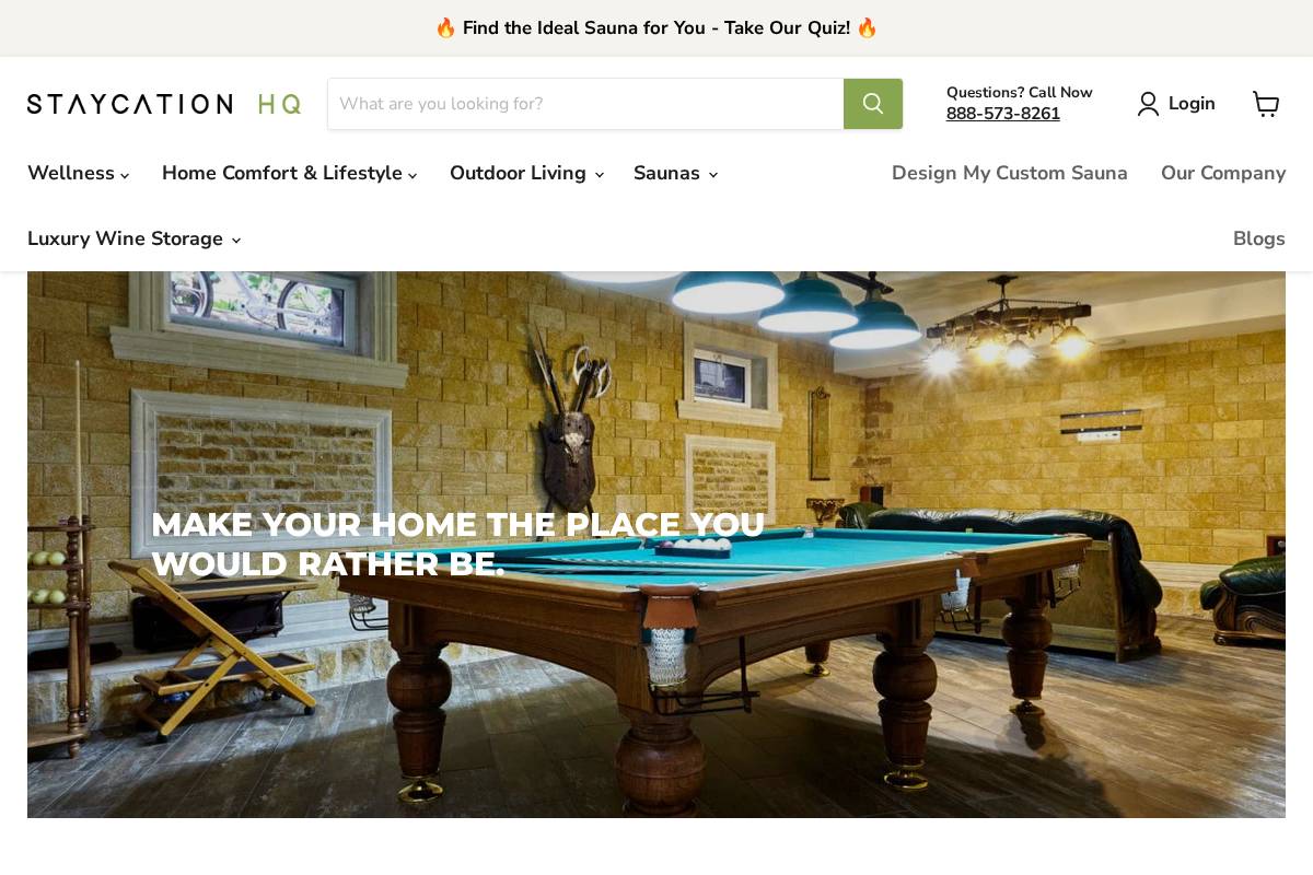 staycationhq.com homepage screenshot