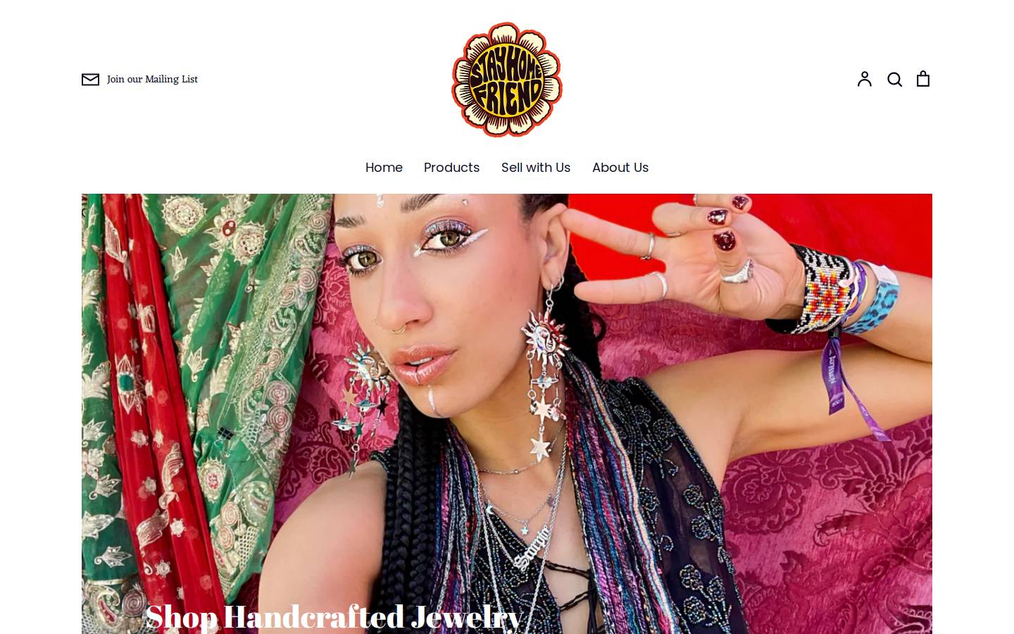 stayhomefriend.com homepage screenshot