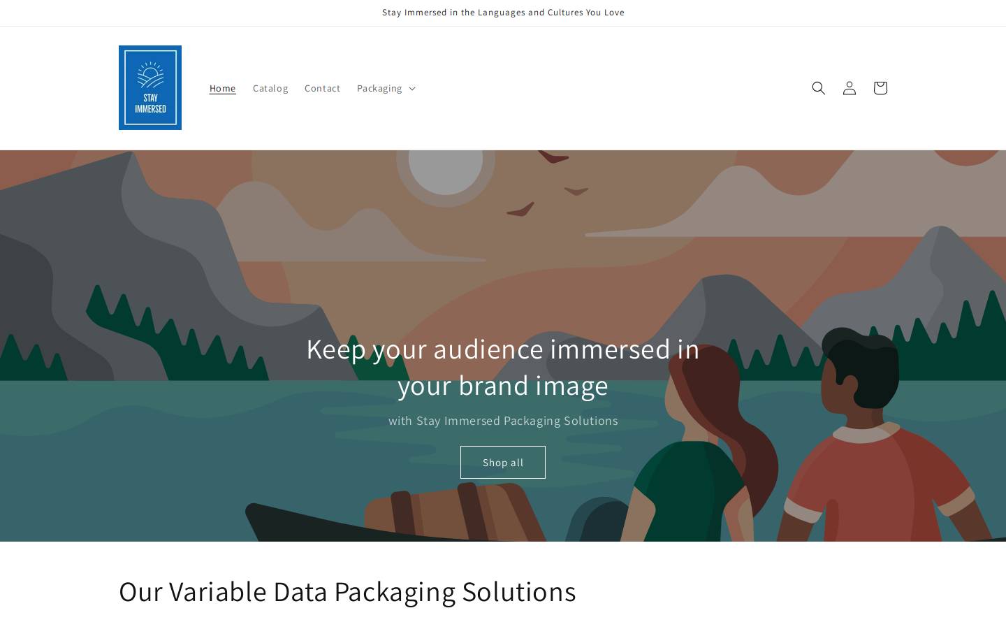 stayimmersed.com homepage screenshot