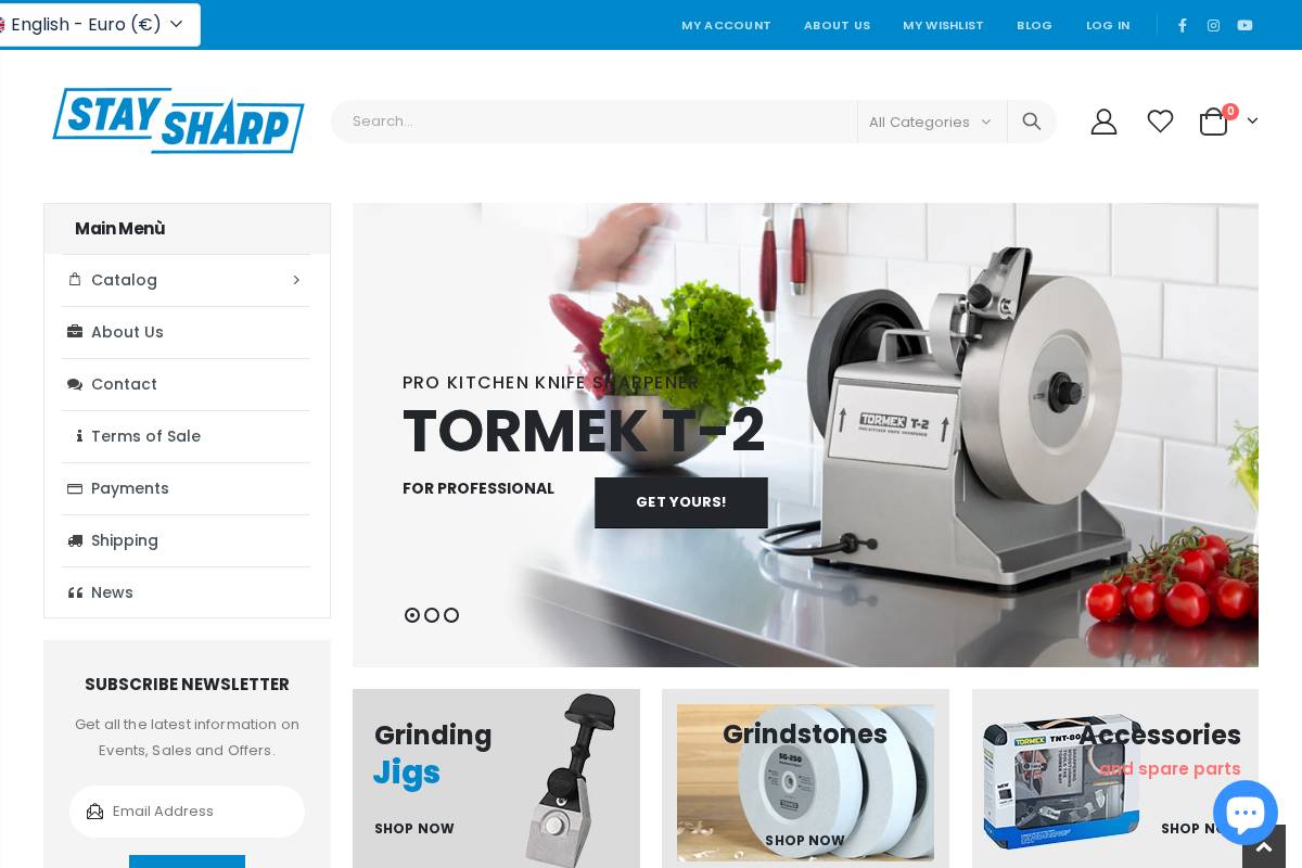 staysharp.shop homepage screenshot
